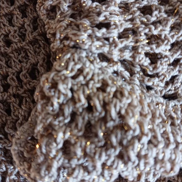 Anthropologie Anna K Gold Mesh Layer - Picture 10 of 11